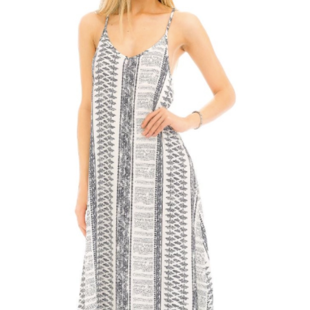 Blue Boho Maxi Dress